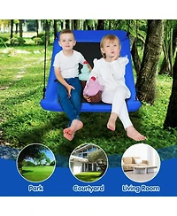 700lb Giant 60 Inch Platform Tree Swing for Kids and Adults-Blue
