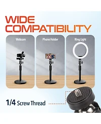 Delton T301 Webcam Stand, Adjustable Height & 360° Swivel (DCT301)