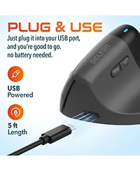 Delton S38 Wired Ergonomic Mouse