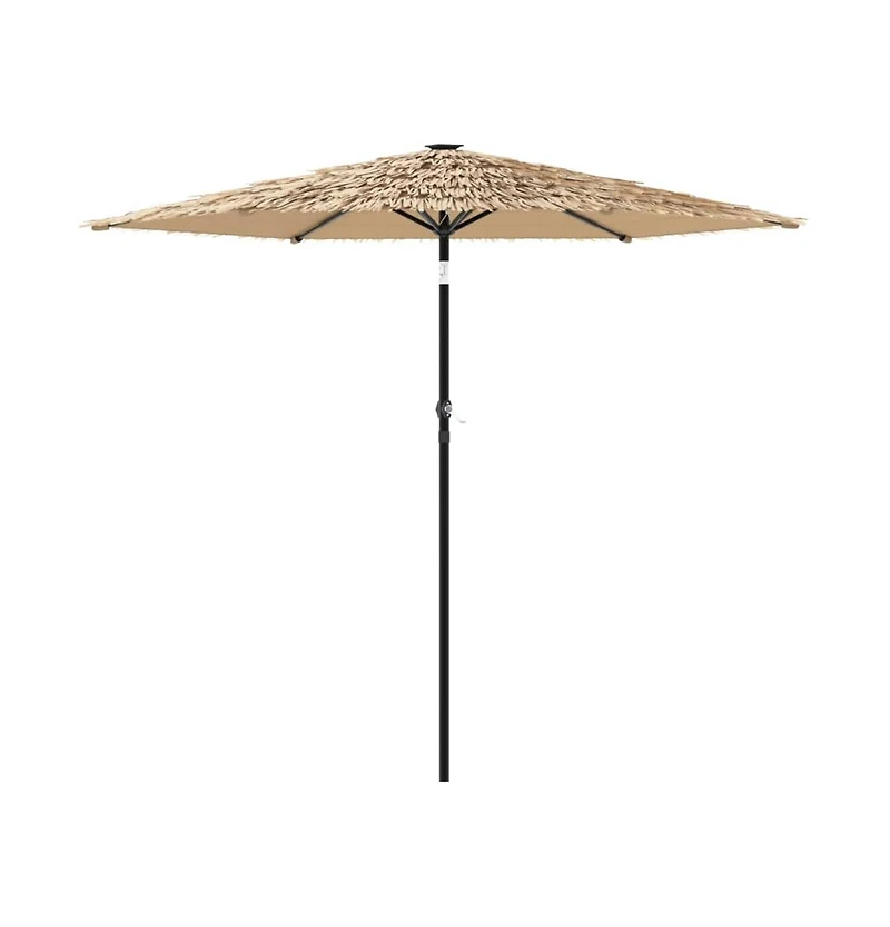 VidaXL Garden Parasol Brown Material: 100% polyester, Powder-Coated Steel