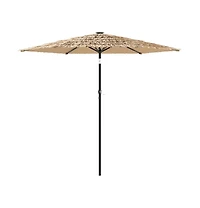 VidaXL Garden Parasol Brown Material: 100% polyester, Powder-Coated Steel