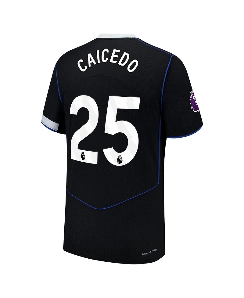 Nike Men's Moises Caicedo Black Chelsea 2025/26 Third Authentic Player Jersey