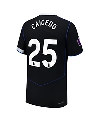 Nike Men's Moises Caicedo Black Chelsea 2025/26 Third Authentic Player Jersey