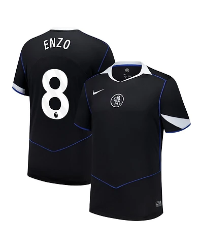 Nike Men's Enzo Fernandez Black Chelsea 2025/26 Third Replica Player Jersey