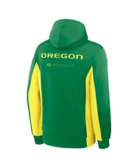 Nike Men's Green/Yellow Oregon Ducks Dri-fit Game Full-Zip Hoodie Jacket
