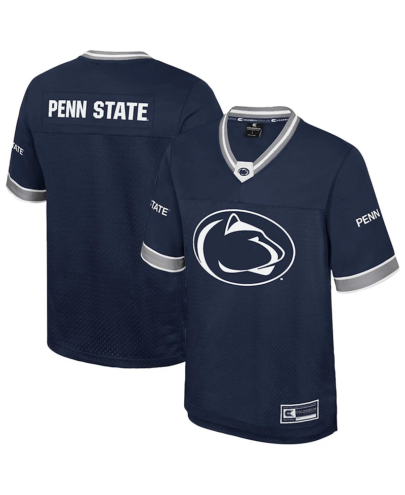 Colosseum Men's Navy Penn State Nittany Lions Nothing But The Hits Football Jersey