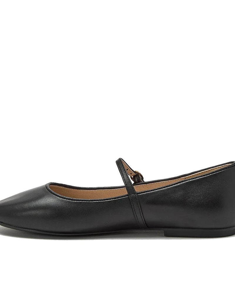 Lands' End Women's Classic Leather Mary Jane Flats