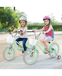 18 Inch Kids Bike with Adjustable Seat and Bell for Kids 3-8 Years Olds-18 inches