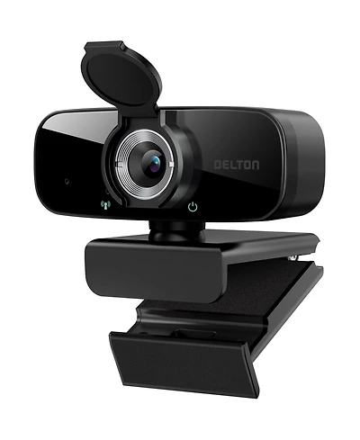Delton C24 Usb Webcam with Microphone, Hd 1080p Wired Webcam (DCAM24BK)