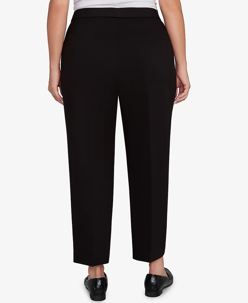 Alfred Dunner Plus Barcelona Stretch Ponte Knit Average Length Pant