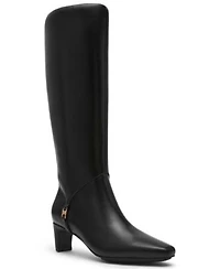 Anne Klein Womens Iverson Knee High Dress Boots Regular Wide Calf