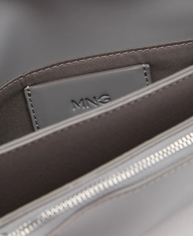 Mango Women's Flap Crossbody Bag