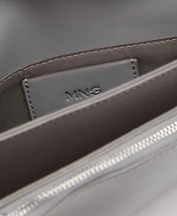 Mango Women's Flap Crossbody Bag