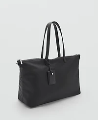 Mango Women's Large Nylon Shopper Bag