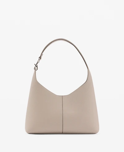 Mango Women's Metallic Detail Shopper Bag