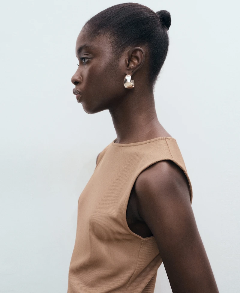 Mango Women's Combined Pleated Dress