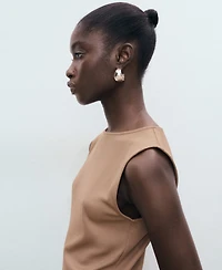 Mango Women's Combined Pleated Dress