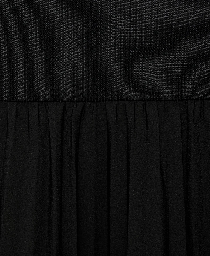 Mango Women's Combined Pleated Dress