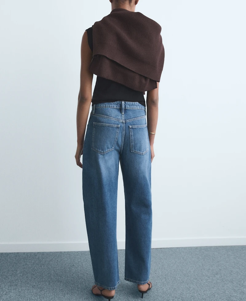 Mango Women's High-Rise Balloon Jeans