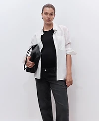 Mango Women's Maternity Straight Jeans