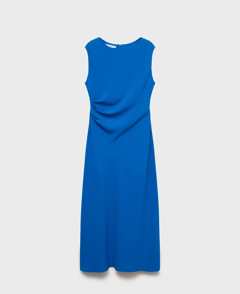 Mango Women's Ruched Midi Dress