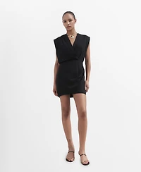 Mango Women's Lyocell Wrap Dress