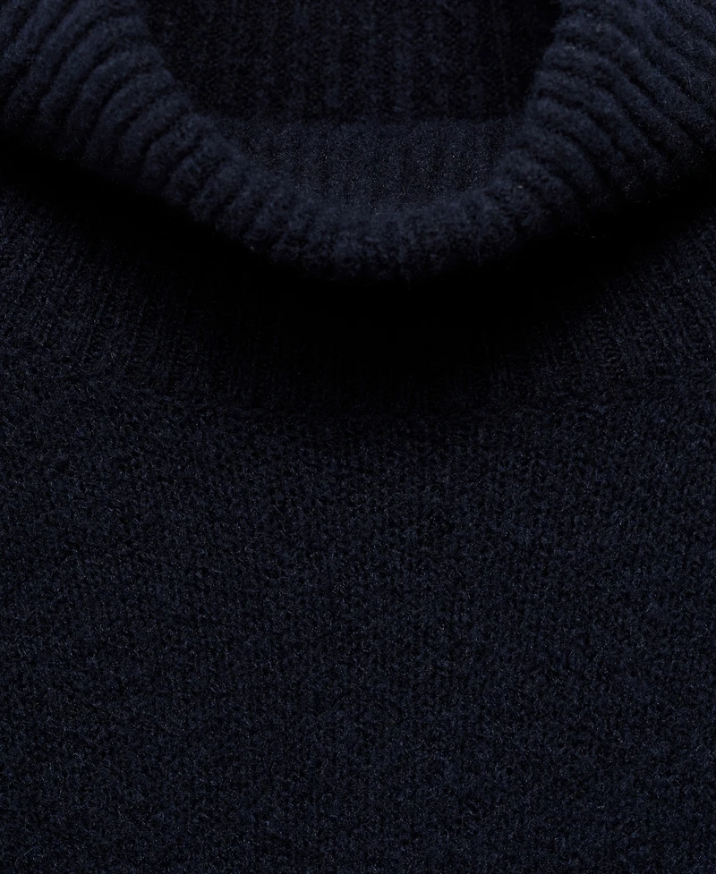 Mango Women's Short Knitted Turtleneck Dress