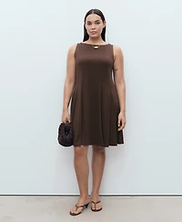Mango Women's Short Flared Dress