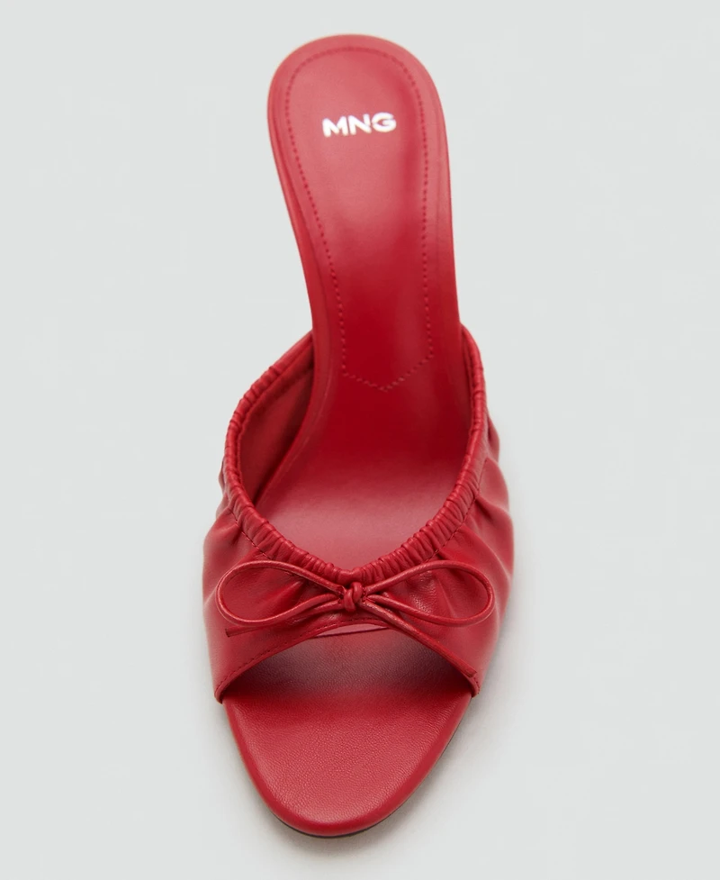 Mango Women's Bow Heel Sandals