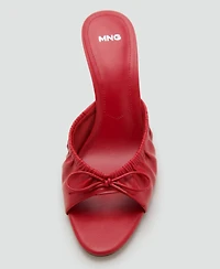 Mango Women's Bow Heel Sandals