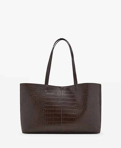 Mango Women's Double Handle Shopper Bag