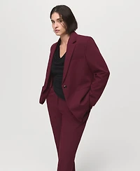 Mango Women's Fitted Suit Jacket