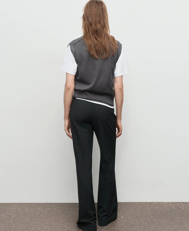 Mango Women's Seam Detail Knitted Sweater Vest
