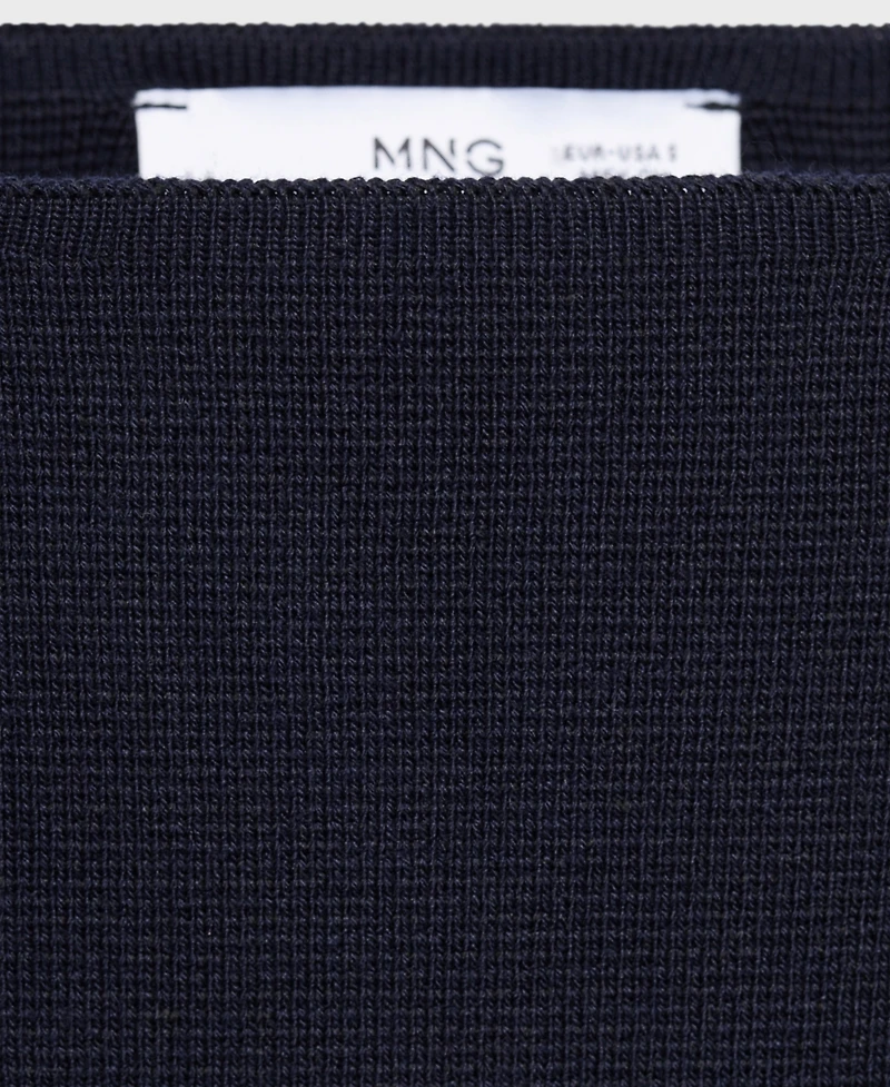 Mango Women's Fine-Knit Boat-Neck Sweater