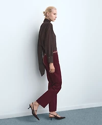 Mango Women's Matilda High-Rise Straight Jeans