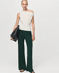 Mango Women's Dart Palazzo Pants