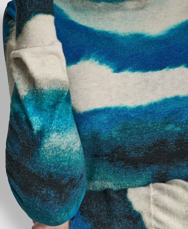 Dkny Women's Printed Long Sleeve Sweater