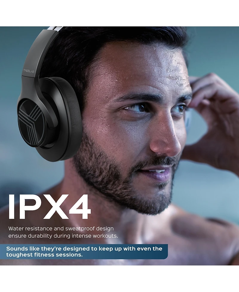 Treblab Z2 Wireless Noise-Cancelling Over-Ear Headphones