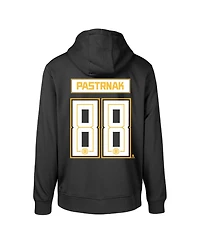 Levelwear Men's David Pastrnak Black Boston Bruins Podium Name Number Pullover Hoodie