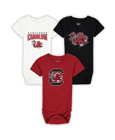 Wes & Willy Baby Boys and Girls 3-Pack South Carolina Gamecocks Bodysuit Set