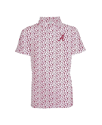 Garb Toddler Cardinal Alabama Crimson Tide Tom Allover Print Performance Polo Shirt