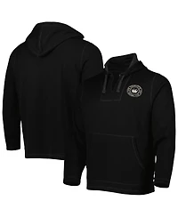 Boxercraft Men's Black Charlotte Fc Baja Fleece V-Neck Pullover Hoodie