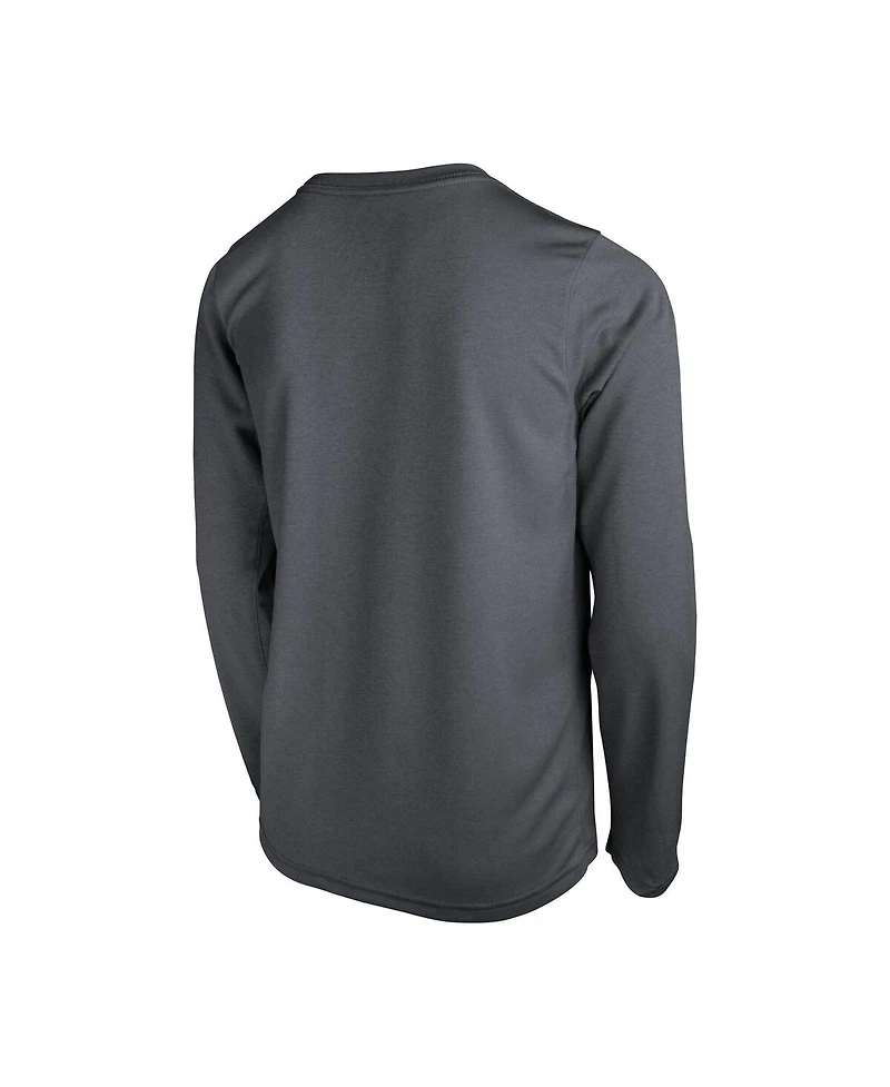 Nike Big Boys and Girls Anthracite Team Usa Legend Long Sleeve T-Shirt