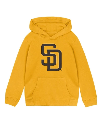 Outerstuff Toddler Gold San Diego Padres Primary Logo Fleece Pullover Hoodie