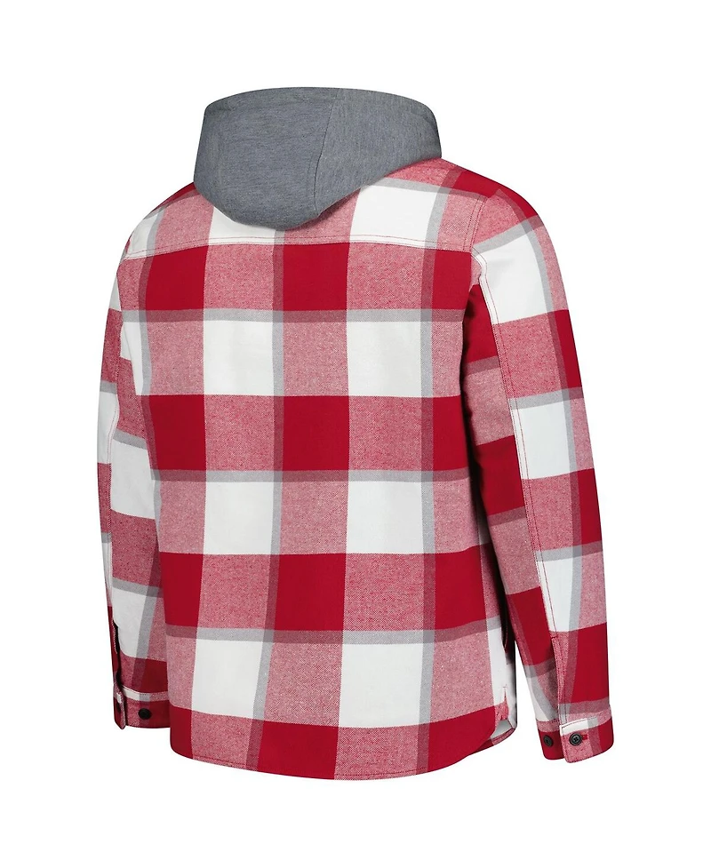 Starter Men's Red/White St. Louis Cardinals Sherpa Full-Zip Hoodie Jacket