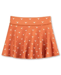 ZooZatz Big Girls Texas Orange Texas Longhorns All-Over Print Tennis Skort