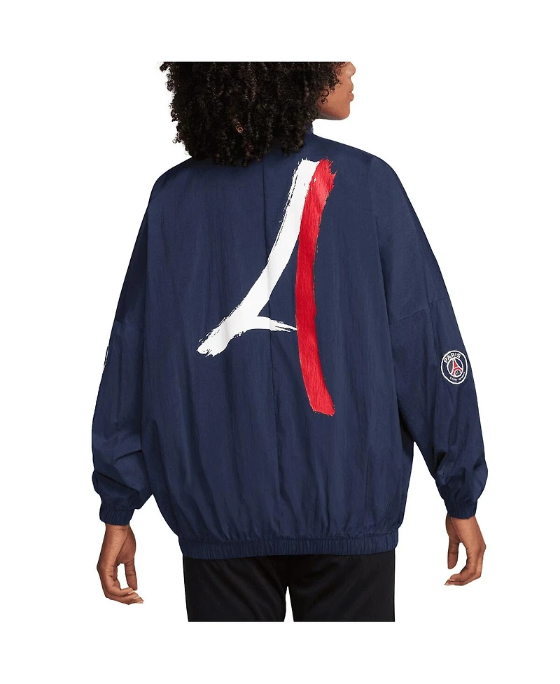 Nike Women's Navy Paris Saint-Germain Essential Windrunner Full-Zip Jacket