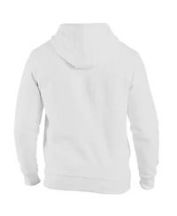 1863FC Men's White Brentford Fc Color Badge Fleece Pullover Hoodie Sweatshirt