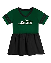 Outerstuff Girls Toddler Green New York Jets Stadium Lights Fashion Jersey Dress