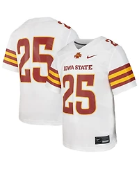 Nike Big Boys and Girls 25 White Iowa State Cyclones Untouchable Replica Game Jersey
